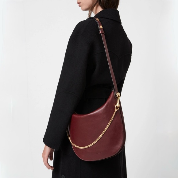 ALLSAINTS, Blake Burgundy Burnt Genuine Leather Shoulder Bag, EUC - Picture 2 of 16
